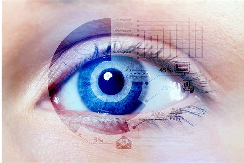 alcon blue lens for catarac surgery darken vision
