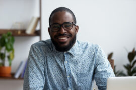 man wearing eye glasses