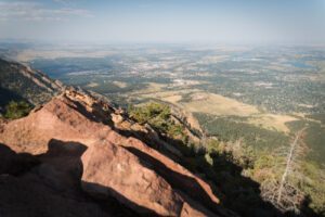 Mountains looking out to wilderness