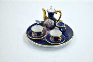 Miniature china tea set